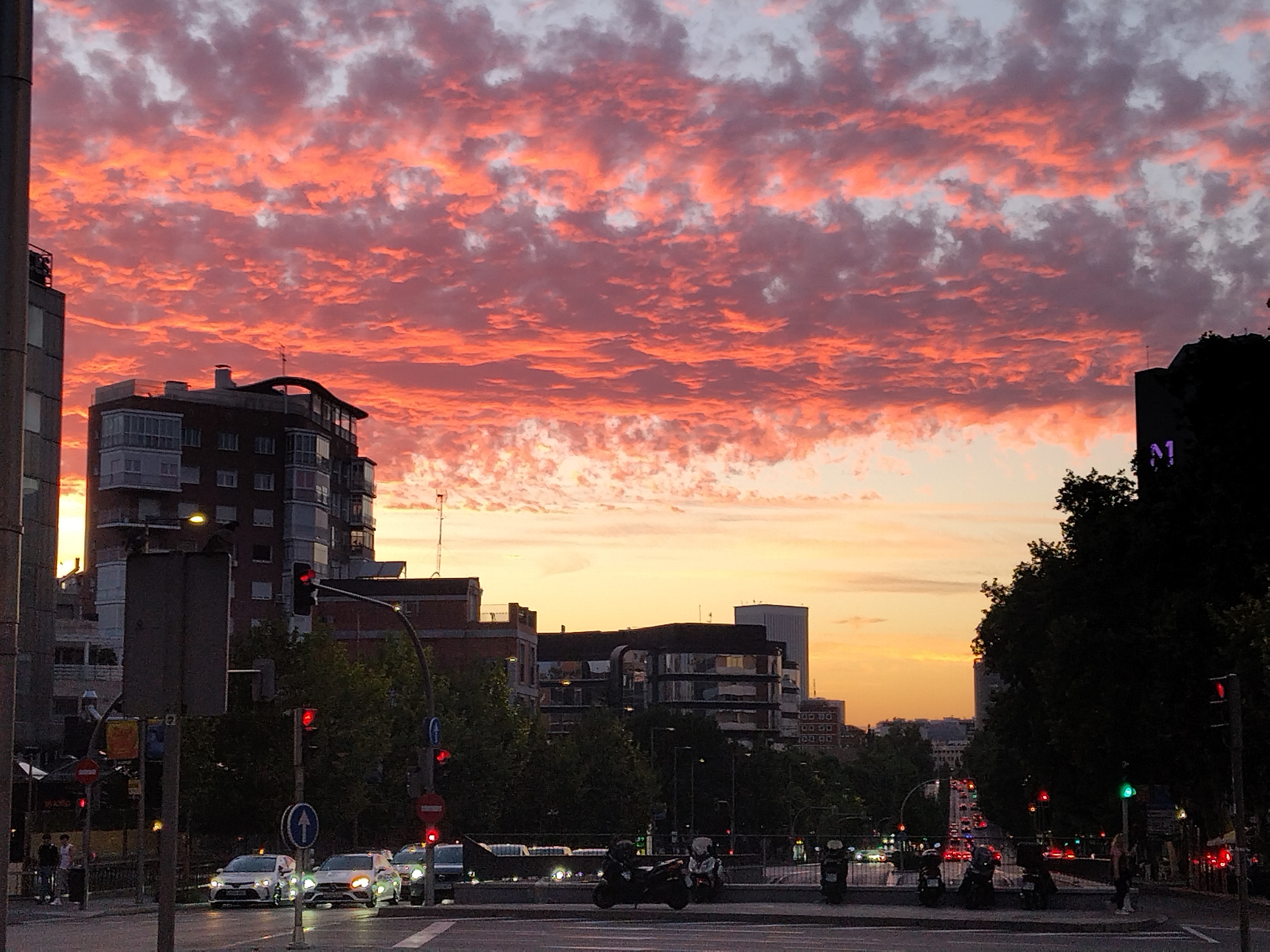 Madrid sunset